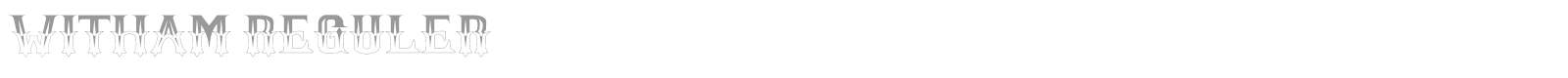 Witham font preview